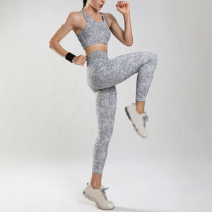 Conjunto de Yoga de 2 Piezas para Mujer, Hecho en Fábrica con Empaque Personalizado, Tela Spandex - Product Image 1