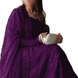 Top Seller O-cuello de las mujeres vestidos casuales de encaje sostenible botón decoración ecológica directa Boutique hasta el suelo para - Product Image 6