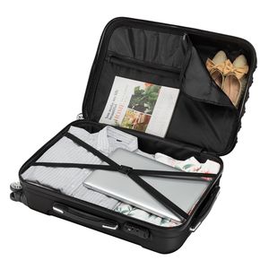 Valigia Trolley Classica con Manico a Ruota Universale e Design Verticale, 16/20/24 Pollici, in ABS e Lega di Alluminio, per Carrelli a Mano - Product Image 6