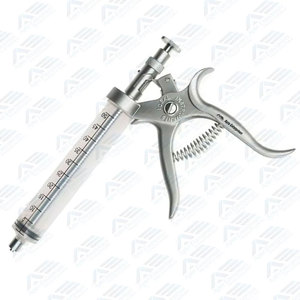Instruments chirurgicaux vétérinaires, seringues dentaires manuelles en acier inoxydable de 50 ml, pistolet d'injection manuel dentaire - Product Image 4