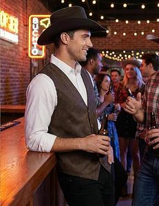 Chaquetas 4 Bikes para Hombre, Chalecos Clásicos de Cuero para Hombre al por Mayor, Chalecos Personalizados para Motociclistas y de Moda, Fabricante con Suministro al por Mayor - Product Image 3