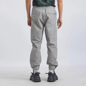 Men's Plus Size Long Breathable Quick Dry <b>Cargo</b> Pants Elastic Waist Zip Fly Regular Fit Solid Gray Outdoor Hiking Multiple - Product Image 4