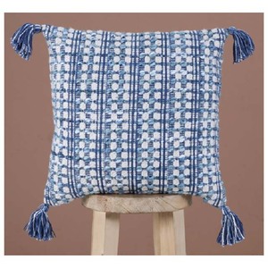 Square Cotton <b>Linen</b> Cushion <b>Cover</b> With Geometric Check Pattern Handmade Woven Nordic Style Home Decorative Pillow Case - Product Image 6