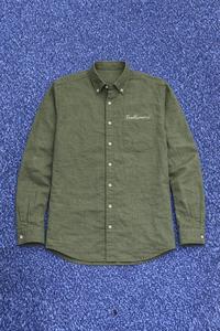 Custom Printed Men's Casual V-Neck Button-Down Shirt 100% Cotton Long Sleeve Regular Fit Breathable Eco-Friendly Quick Dry - Product Image 2