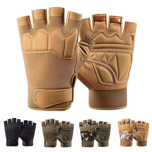 Guantes Tácticos de Cuero para Entrenamiento y Equitación de Pakistán, Guantes Tácticos de Medio Dedo para Senderismo, Caza y Actividades al Aire Libre - Product Image 5