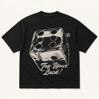 T-shirt graphique oversize tendance 100 % coton imprimé effet vieilli streetwear lourd écologique personnalisable unisexe gothique homme