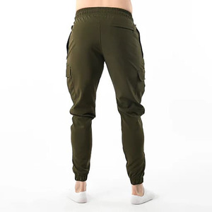 Pantalones Cargo de Alta Calidad para Hombre, Antiarrugas, con Cierre de Botón y Cordón, Estilo Casual, Bolsillos en la Cintura - Product Image 3