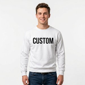 Sweat-shirt personnalisé pour homme en molleton de coton, col rond, style streetwear décontracté, coupe classique, fabricant de vêtements en gros - Product Image 2