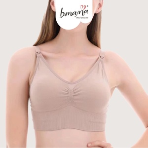 Sujetador de lactancia manos libres Bmama, inalámbrico, de algodón, para maternidad, compatible con extractores portátiles, copas A-B, OEM - Product Image 6