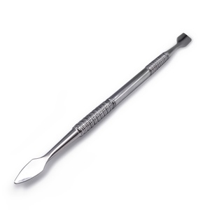Pedicure Manicure Tools Nail File Dead Skin Push Cuticle Remover Nail Pusher Gold Stainless Steel Cuticle Pusher Nail Art - Product Image 3