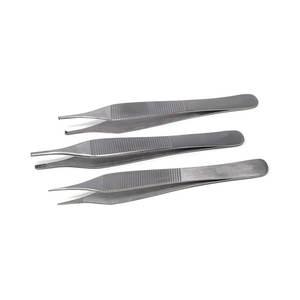 Pinzas Adson, Pinzas para Tejidos, Pinzas para Aplicaciones Médicas, Juego de 3 Pinzas de Acero Inoxidable con Puntas Rectas, Pinzas Multifunción para Trasplante de Cabello, con Certificación CE - Product Image 1