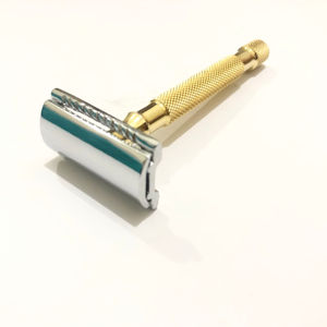 Rasoir de sécurité classique à double tranchant Kaamir Instruments, couleur or, pour homme, lame en acier inoxydable de qualité supérieure, pour le visage et le corps, rasage en douceur - Product Image 6