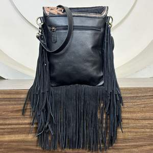 Bolso Bandolera de Cuero Vacuno con Flecos, Estilo Occidental, Hecho a Mano, de Lujo, Estilo Vintage, para Mujer, 2026 - Product Image 6