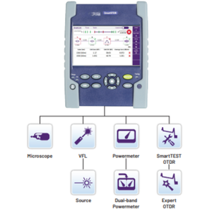 เครื่องวัด OTDR รุ่น JDSU 100AS ความแม่นยำ +/-2% หน้าจอสัมผัส LCD รับประกันคุณภาพ ของแท้ เครื่องวัดการสะท้อนแสง อุปกรณ์ไฟเบอร์ออปติก - Product Image 2