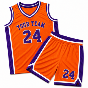 Ensemble d'uniformes de basketball personnalisés, 100% polyester mesh, maillot et short de basketball sublimés, OEM ODM, uniforme d'équipe de basketball - Product Image 4