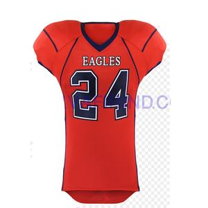 Excelente calidad personalizado al por mayor de fútbol americano Jersey transpirable Spandex jóvenes y adultos uniforme - Product Image 1