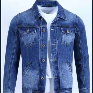 New Design Blue Male Jean Coats Button Pocket Men's Denim <b>Jacket</b> Autumn Cowboy Winter Oversize Branded Size L Outwear Clothing - Product Image 4