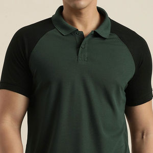 Camisa Casual para Hombre, Tejido de Punto de Poliéster/Algodón, Diseño Sólido, ODM 220 Gsm, Cómoda, Transpirable, Manga Corta, Uniforme - Product Image 5
