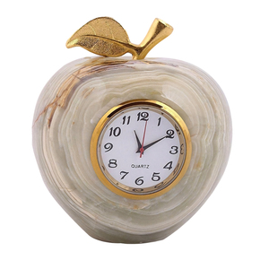 Premium Luxury Onyx And Marble <b>Clock</b> Elegant Decorative Marble Piece Stylish Decorative Marble <b>Clock</b> - Product Image 5