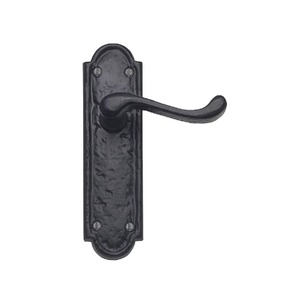 Poignée de porte moderne en fer noir la plus vendue pour hôtels et villas, haute qualité, installation facile, disponible en gros - Product Image 5