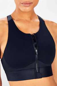 Soutien-gorge de sport sans couture à fermeture éclair et dos croisé, côtelé, à maintien élevé, grande taille, faible MOQ, pour filles BY BS Yoga Bra 2026 - Product Image 3