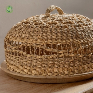 Exquisitely woven rush food <b>cover</b> Kitchenware and <b>table</b> decoration Wholesale eco-friendly Made in Vietnam - Product Image 5