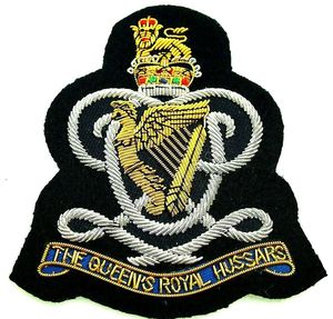 Parche Bordado de Lujo con Hilo Dorado 3D, Diseño de Arpa y Escudo de León, Cosido a Mano, para Blazers Premium - Product Image 1