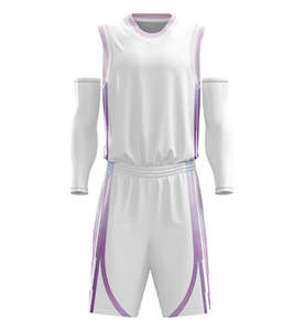 Ensembles de basketball sans manches grande taille de haute qualité, maillots respirants réversibles, design personnalisé, uniformes de basketball sur mesure - Product Image 4