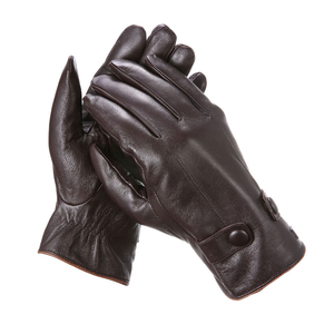 New Stylish Genuine Leather Cowhide and Goatskin Driving <b>Gloves</b> Range Anti Slip With Warm Fleece Lining Outdoor Sport - Product Image 1