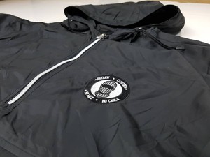 Men's Hooded Quarter-Zip Windproof Windbreaker <b>Jacket</b> Solid Colour Casual Polyester Outerwear Front Logo Design Lightweight - Product Image 4