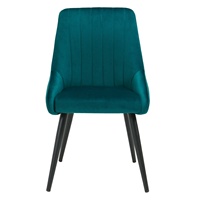 Fauteuil moderne en velours vert rembourré Global orbit GO-LDC1190 pour salon, chambre, appartement, bureau à domicile, salle à manger, cuisine, hôtel