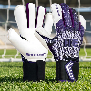 Gants de gardien de but professionnels personnalisés avec impression, support OEM pour l'entraînement au football et au soccer, paume en latex épais - Product Image 3