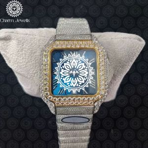 Montre carrée pour femme Charm_Jewells en acier inoxydable, cadran de 30 mm, date analogique, luxe, mode, fermoir papillon, mouvement à quartz - Product Image 6
