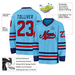 Uniformes d'équipe de hockey sur glace personnalisés, tendances américaines, fournisseur OEM, vente en gros - Product Image 4