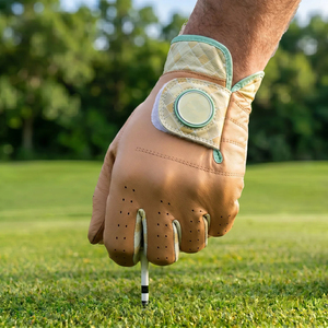 Guantes de Golf Personalizables de Alta Calidad con Logotipo para Hombre y Mujer, Transpirables, de Cuero Genuino, para Mano Izquierda o Derecha - Product Image 4
