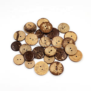 2 boutons de coquille de noix de coco naturelle, boutons de chemises à coudre coco, vente en gros, fabriqué au Vietnam - Product Image 2