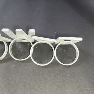 Anneau de serviette personnalisé en aluminium avec monogramme lettre U V W X Y Z, pièce unique, pour marque de table de réception de mariage - Product Image 4