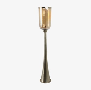 Luxury Tall Metal and Glass Candle Holder <b>Floor</b> Stand for Pillar Candles Home Decoration at Best Price - Product Image 1