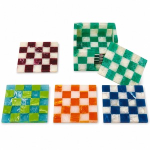 Decorative MDF Enamel Coaster <b>Set</b> With Heat Resistant And <b>Waterproof</b> Finish For Kitchen Dining And Office Tables - Product Image 3
