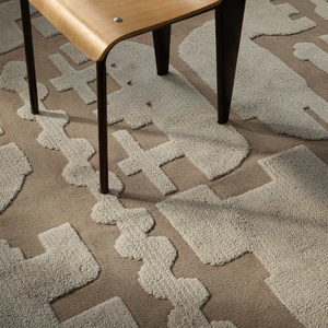 Alfombra de Lujo Moderna con Diseño de Hojas Botánicas, Hecha a Mano con Lana, Alfombra Contemporánea Inspirada en la Naturaleza para Decoración de Sala de Estar y Dormitorio - Product Image 1