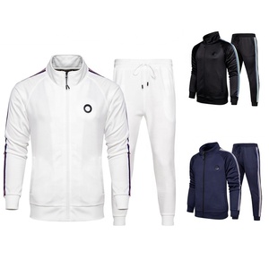 Survêtement d'hiver pour homme 100% coton, coupe ample, effet délavé, respirant, avec logo personnalisé et strass - Product Image 1
