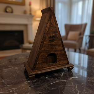 Lámpara de madera, lámpara de cabaña de madera, lámpara de luz de té, lámpara decorativa navideña - Product Image 1