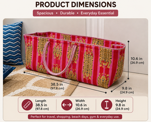 <b>Large</b> Bohemian Solid Color Canvas Yoga <b>Mat</b> Pilates Bag Fashion Design Adjustable Carry Strap Zipper Closure Cotton Lining Bottle - Product Image 2