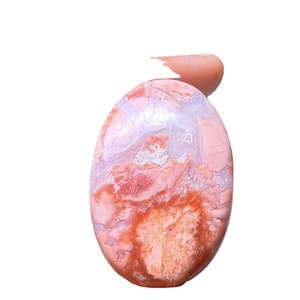 High Quality Natural Cotton Candy Agate Cabochon Loose Gemstone Jewelry Making Material - Product Image 1