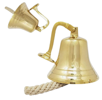 Cloche suspendue en métal finition or de luxe pour les temples, la décoration extérieure et intérieure - Design multifonctionnel personnalisable et résistant à l'eau
