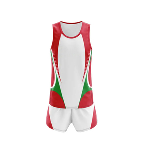 Conjunto de Uniforme Deportivo para Atletismo, Impreso, de Secado Rápido, Transpirable, 100% Poliéster, Unisex, Fabricación Profesional - Product Image 2