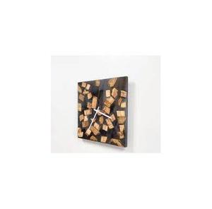 Horloge murale ronde en résine époxy et bois de luxe, finition polie, artisanale, moderne, idéale pour offrir en cadeau, décoration intérieure, pour restaurant, hôtel - Product Image 5