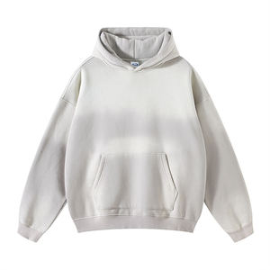 เสื้อฮู้ดดี้สไตล์วินเทจแบบสั่งทำพิเศษ สีซีดจาง แขนยาว ผ้าหนา 100% คอตตอน ขายส่ง เสื้อฮู้ดดี้แบบฟอกสี - Product Image 2