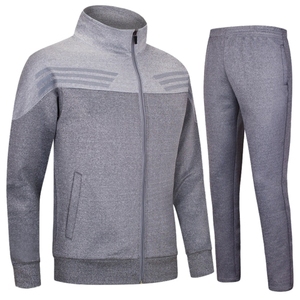 OEM Men Winter Casual <b>Polyester</b> <b>Tracksuit</b> Set Zip Jacket Jogger Pants Lightweight Quick Dry Sportswear Gym Activewear Bulk Sale - Product Image 1