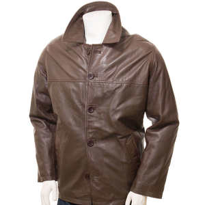 Fashionable Genuine Leather Canvas <b>Jacket</b> for Men OEM Wholesale Custom Design Comfortable Stylish Casual Street Winter High - Product Image 3